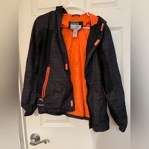 Gray and orange champion windbreaker